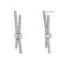 Rigid silver topaz earrings, J04912-01-WT