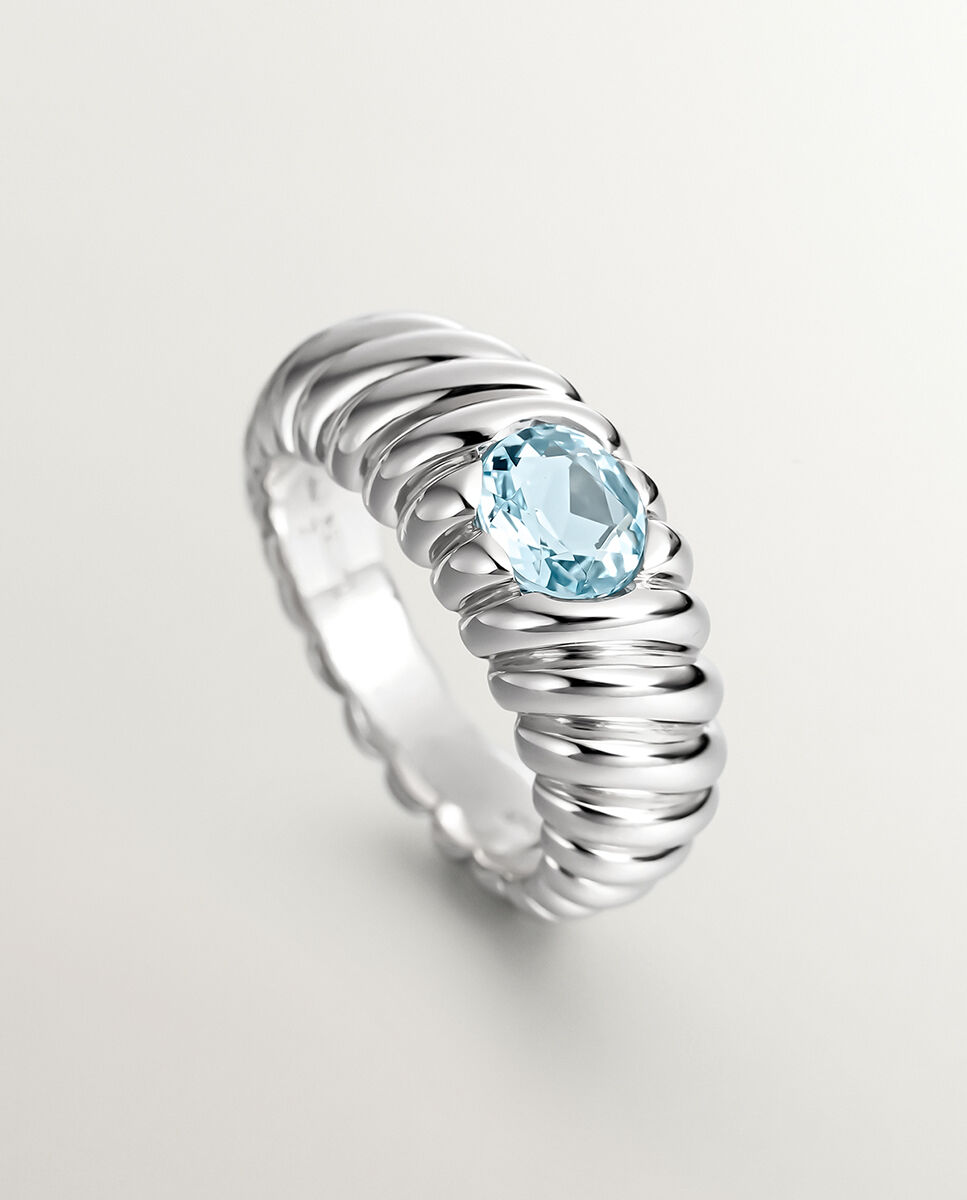 Anillo topacio azul aristocrazy hotsell