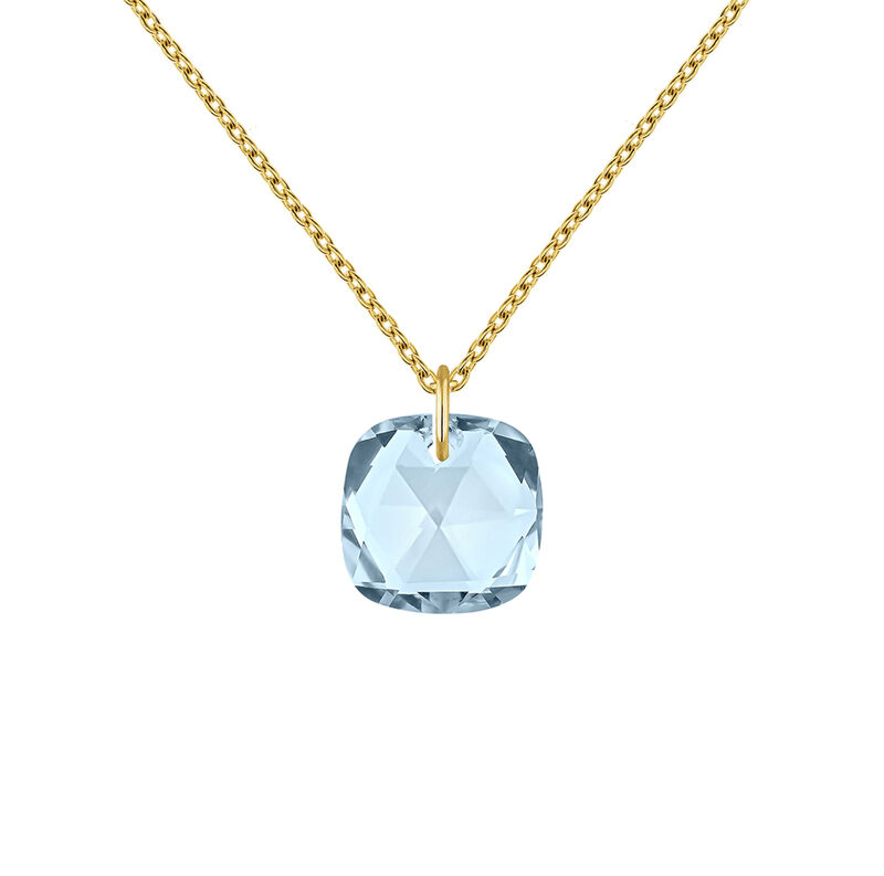 9k gold pendant necklace with sky blue topaz , J04777-02-SKY, mainproduct