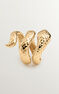 Gold plated open snake ring, J00305-02