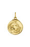 18 kt yellow gold-plated sterling silver Pisces medal charm, J04780-02-PIS