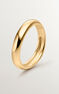 Anillo liso de plata bañada en oro amarillo de 18kt, J05222-02
