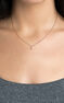 Rose gold-plated silver A initial medallion charm  , J03455-03-A
