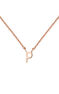 Rose gold Initial P necklace , J04382-03-P