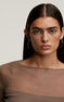 Thin rose gold plated hoop earrings , J04191-03