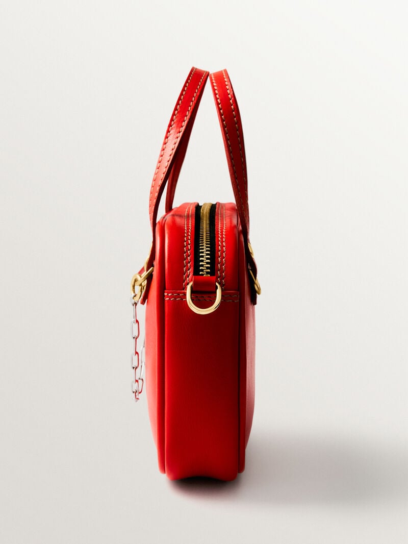 Bolso Sally's Ketchup con chain de plata 925 y cierres bañados en oro de 18K   image number 2