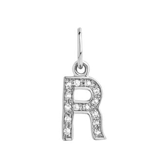 Charm with the letter R, J05046-01-WT-R,hi-res