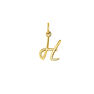 Gold-plated silver H initial charm  , J03932-02-H