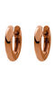 Small rose gold plated simple hoop earrings , J01444-03