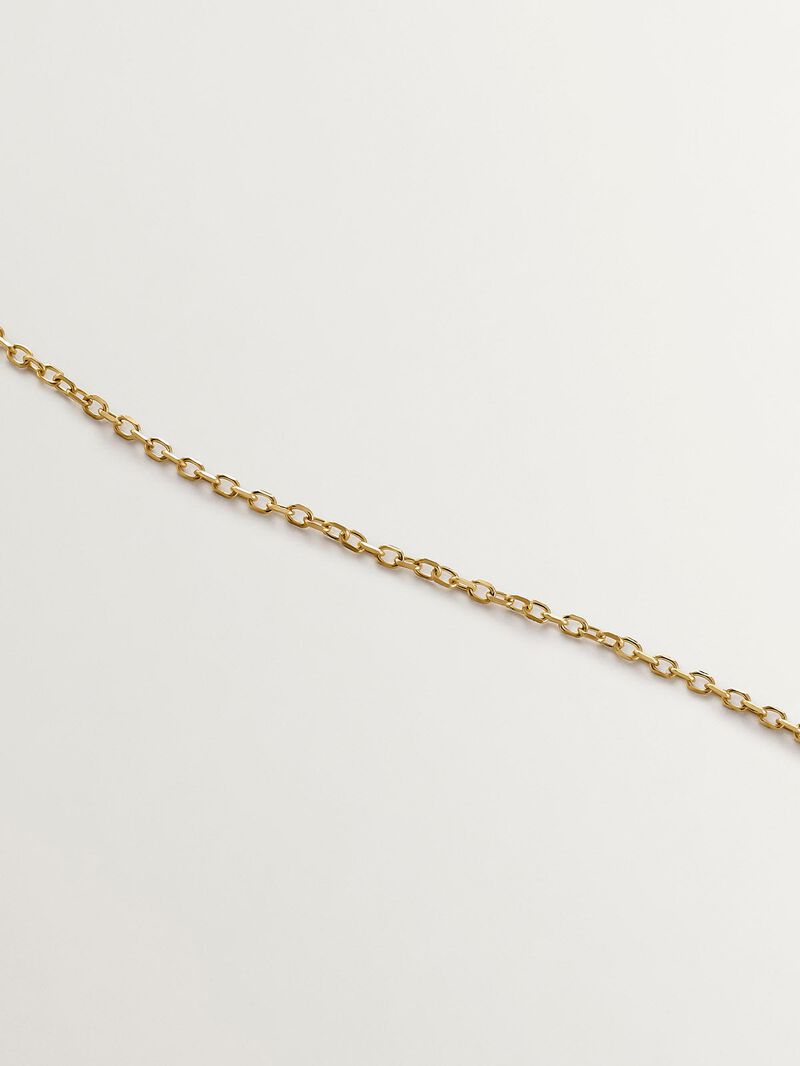 9K yellow gold necklace with sapphire, emerald, ruby, and diamonds. image number 4