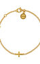 Bracelet croix en argent plaqué or , J00871-02