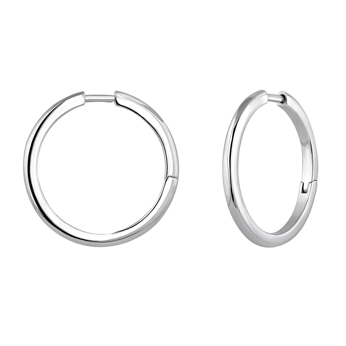 Mix & match silver hoop earrings  , J04643-01, hi-res