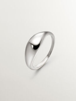Bague bombée en argent, J05220-01,hi-res