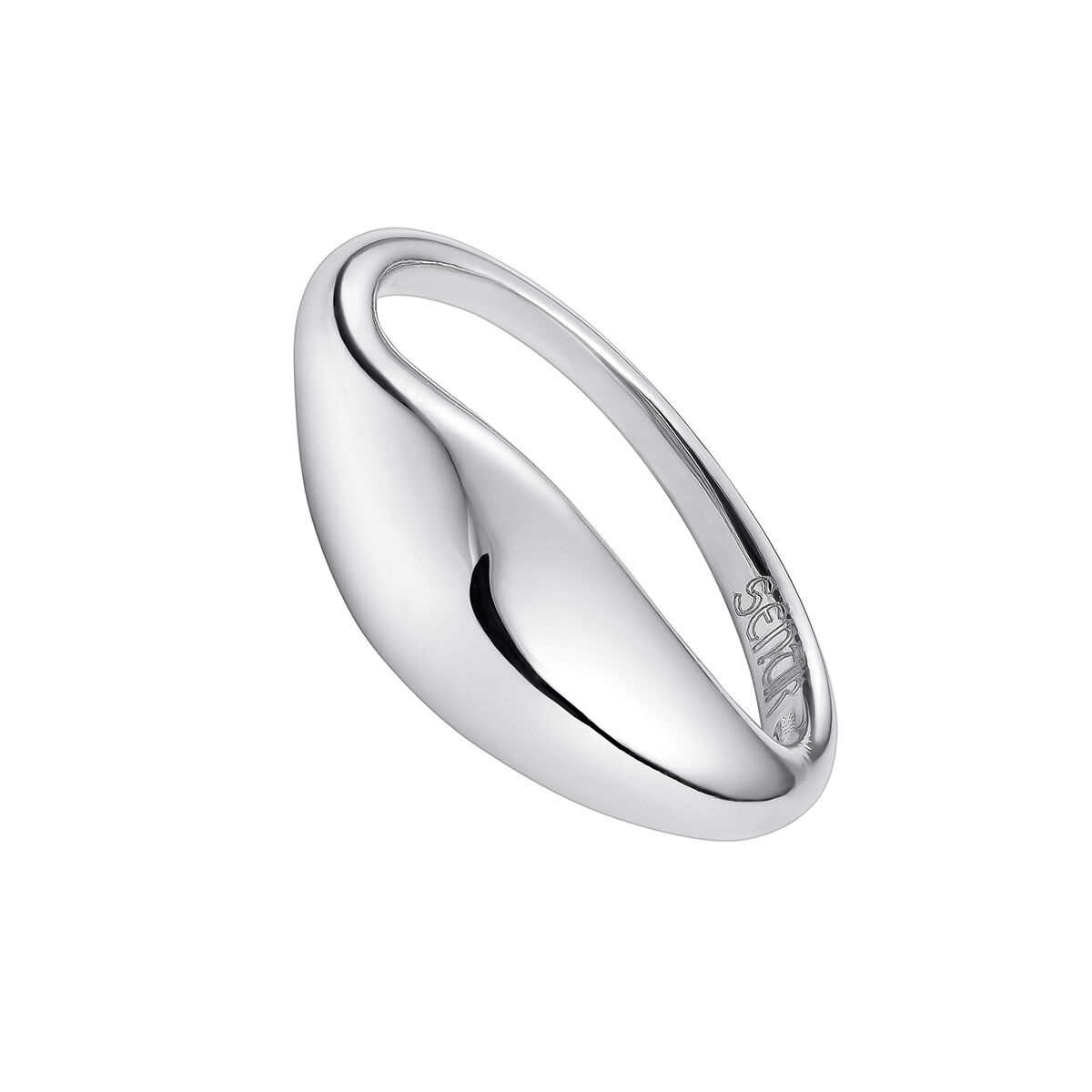 Convex silver ring, J05220-01, hi-res