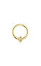 Ball hoop piercing in 9k yellow gold, J05168-02-H