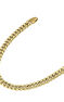 Cadena eslabones barbados de plata bañada en oro amarillo de 18kt, J05339-02-45