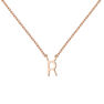 Collier initiale R or rose, J04382-03-R