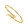 Thin gold plated tubogas snake bracelet, J04290-02