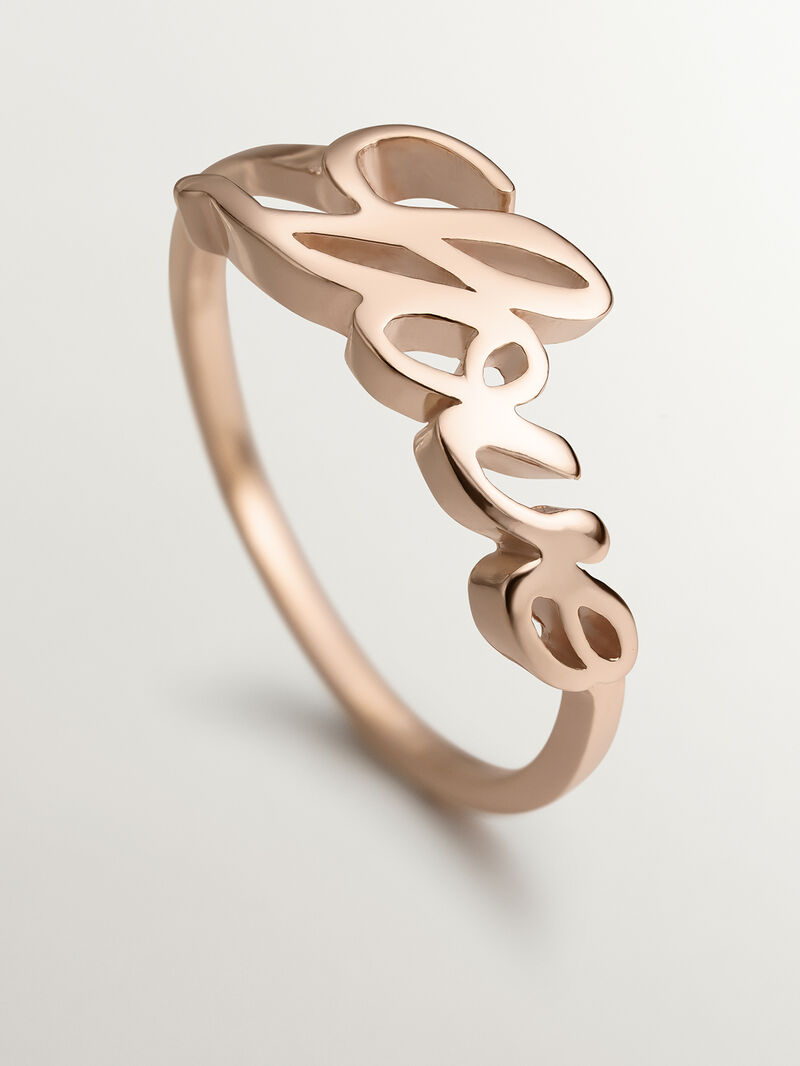 925 silver ring with word love image number 2