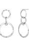 Long silver triple earrings , J03595-01
