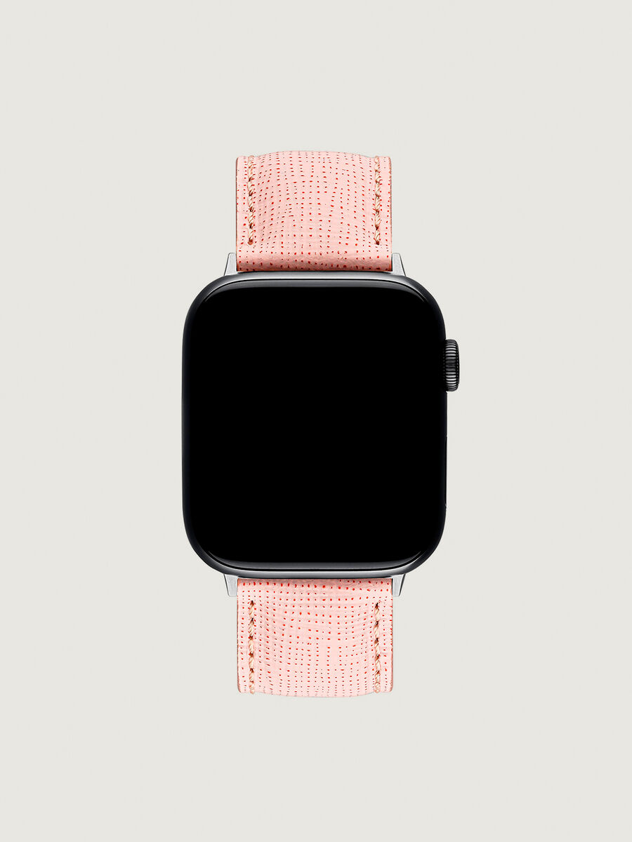 Apple Watch bracelet cuir rose¬†, IWSTRAP-PK, hi-res