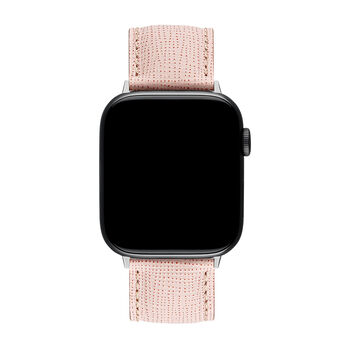 Pink leather Apple Watch strap¬†, IWSTRAP-PK,hi-res