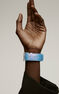 Iridescent blue leather Apple Watch band, IWSTRAP-PUIR