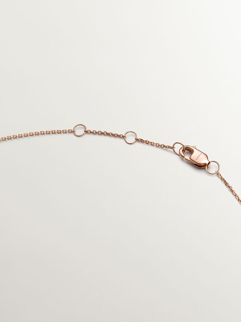 9K Rose Gold Triple Diamond Pendant image number 6