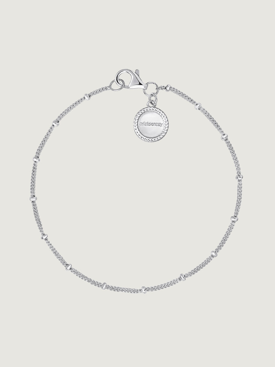 Silver ball chain bracelet, J05110-01, hi-res
