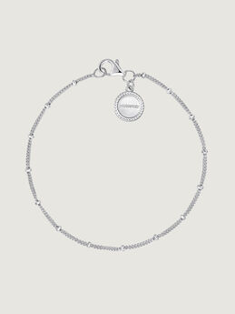 Silver ball chain bracelet, J05110-01,hi-res