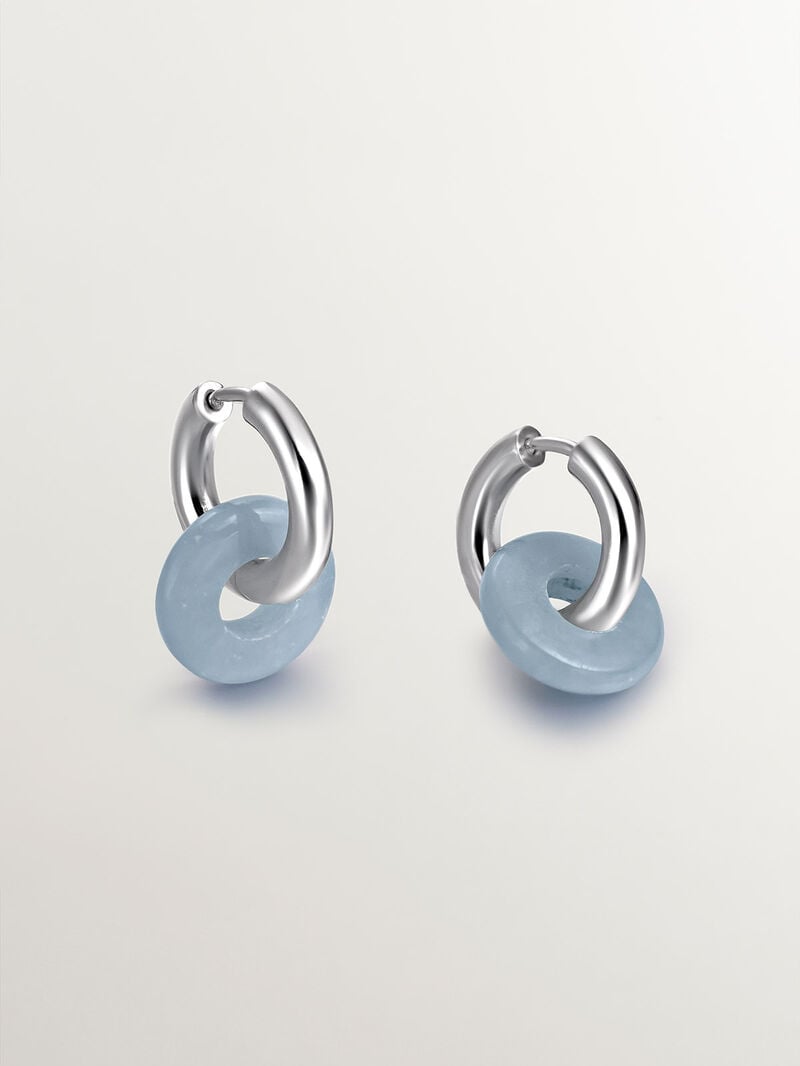 925 silver earrings with Angelita Azul image number 4