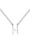 White gold Initial H necklace , J04382-01-H