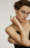Thin gold plated tubogas snake bracelet, J04290-02