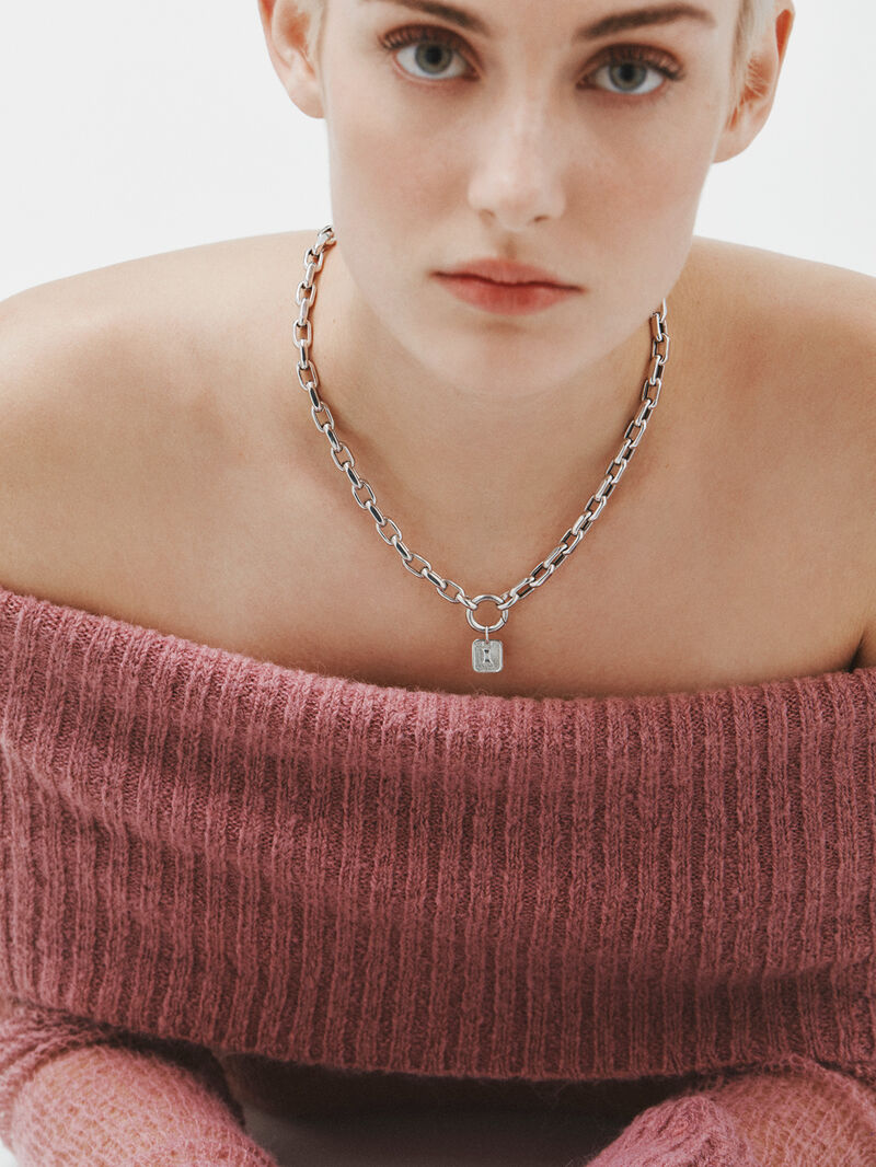 925 silver charm with number 1 image number 3