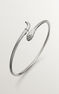 Pulsera serpiente fina tubogas plata, J04290-01