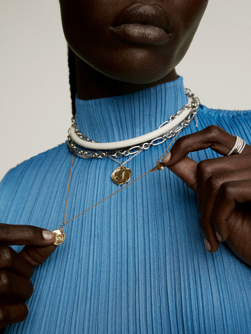 Aries Charm made of 925 silver bathed in 18K yellow gold. image number 5