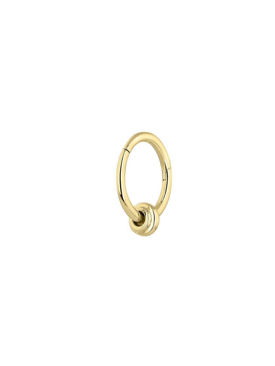 Ball hoop piercing in 9k yellow gold, J05168-02-H, hi-res