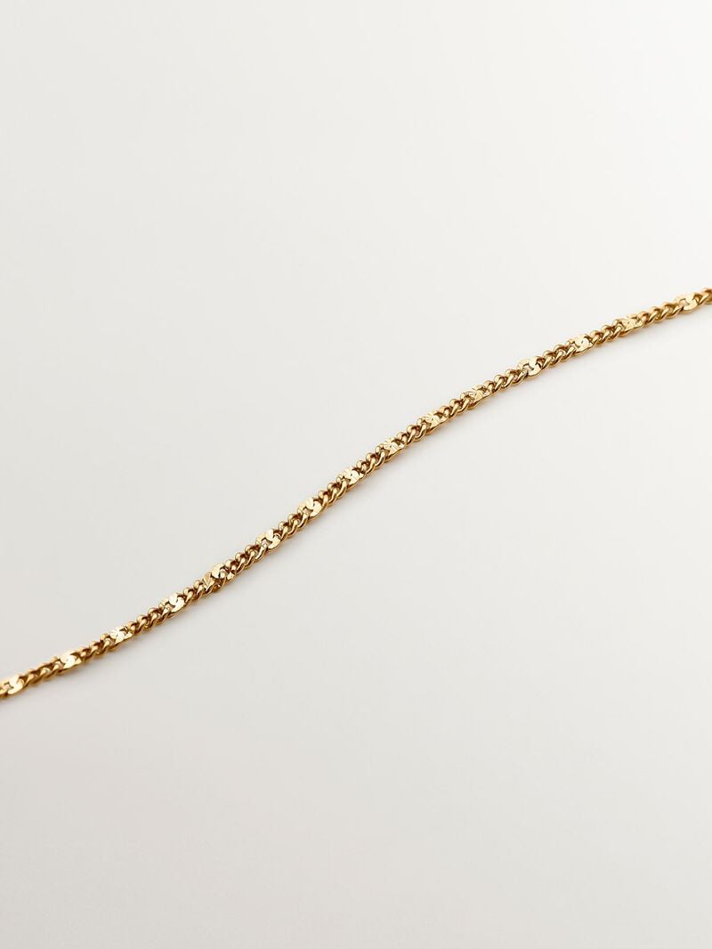 18K yellow gold plated 925 sterling silver pendant with medal, white topaz and black enamel image number 4
