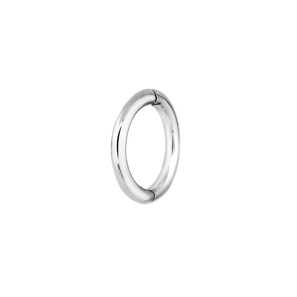 Small white gold hoop earring piercing , J03842-01-H, mainproduct