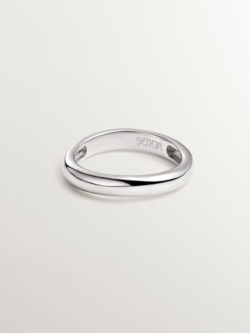 925 Sterling Silver Smooth Ring image number 2