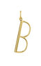 Large gold-plated silver B initial charm  , J04642-02-B
