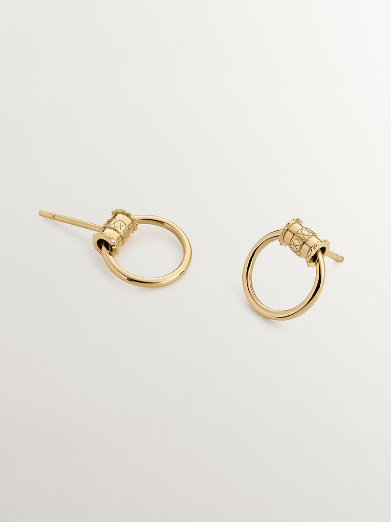 18K yellow gold plated 925 sterling silver earring image number 2