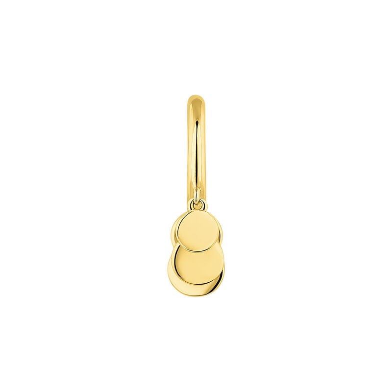Small gold spheres hoop piercing , J04376-02-H, hi-res