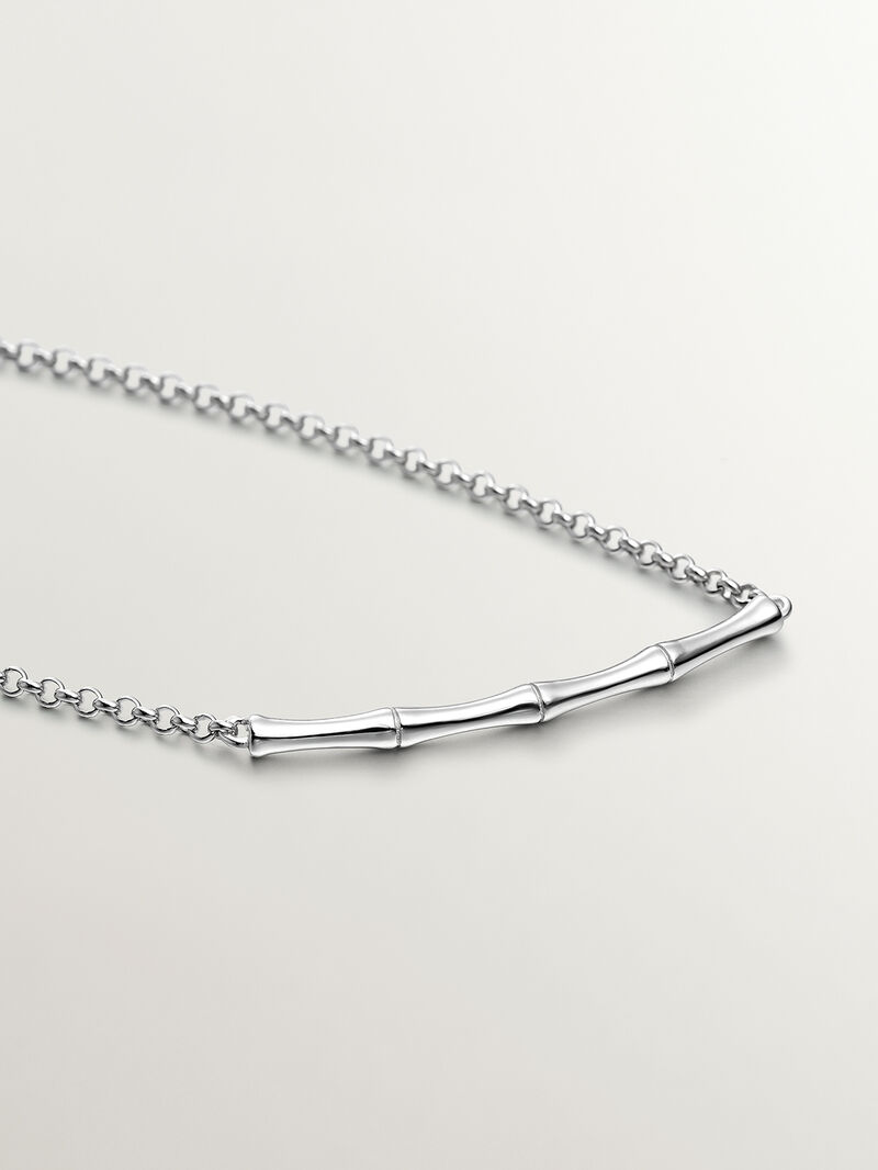 925 Silver bracelet with bamboo cane image number 4