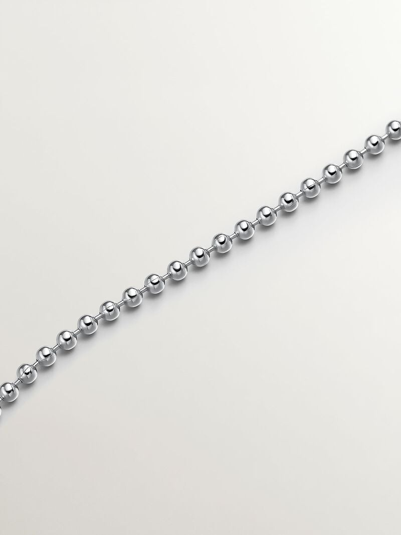 925 silver necklace with blue jade image number 4