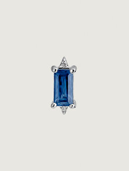 First use 18kt white gold piercing with blue sapphire and 2 diamonds, J05243-01-BS-H-18,hi-res