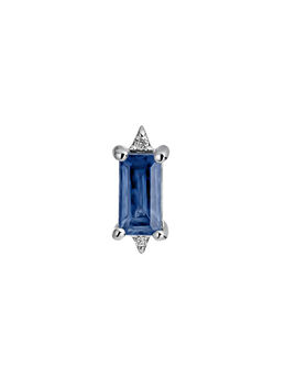 First use 18kt white gold piercing with blue sapphire and 2 diamonds, J05243-01-BS-H-18,hi-res