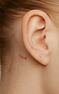 Piercing en or blanc 9 K avec un mini diamant de 0,012 carat , J04289-01-H-S