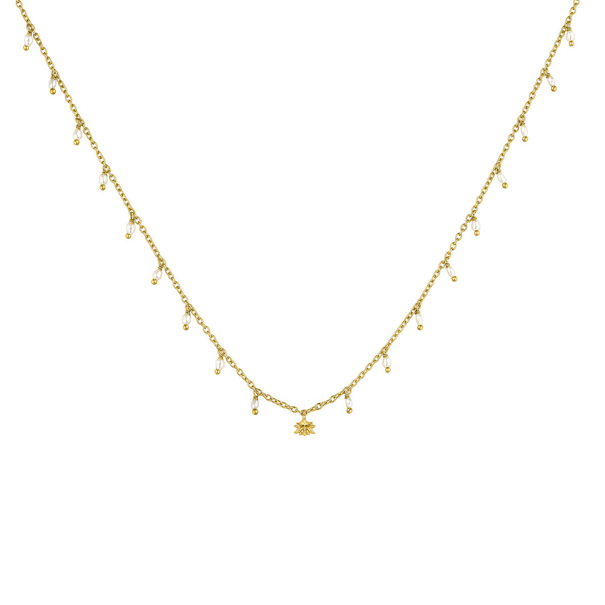 Collar perlas barrocas plata recubierta oro , J04457-02-WP, hi-res