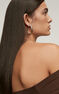 Silver oval earrings , J00933-01